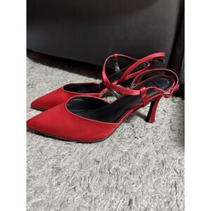 A New Day Rosemary Pump Womens US 11 Red Memory Foam Pointed Toe Stiletto Heel